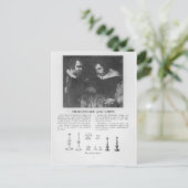 William Shakespeare und Ben Jonson Postkarte (Stehend Vorderseite)