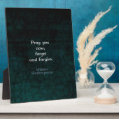 William Shakespeare Vergessen und vergeben Zitat Fotoplatte (Seite)
