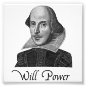 William Shakespeare Will Power Fotodruck (Vorne)