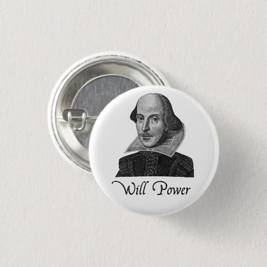 William Shakespeare wird Power Button (Vorne & Hinten)