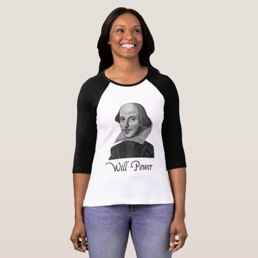 William Shakespeare wird Power T-Shirt (Vorne ganz)