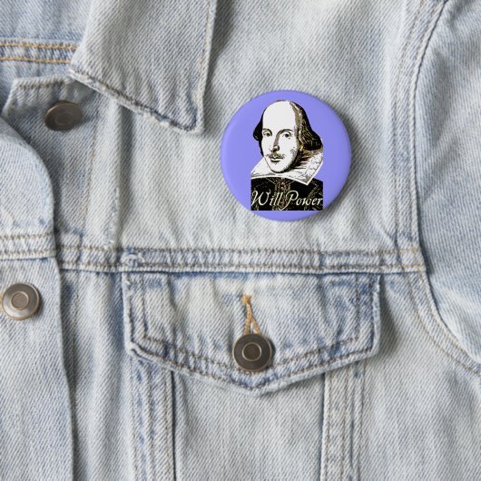 William Shakespeare wird Power-T-Shirt Button (Beispiel)