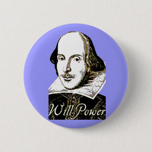 William Shakespeare wird Power-T-Shirt Button