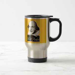 William Shakespeare wird Power-T-Shirt Reisebecher