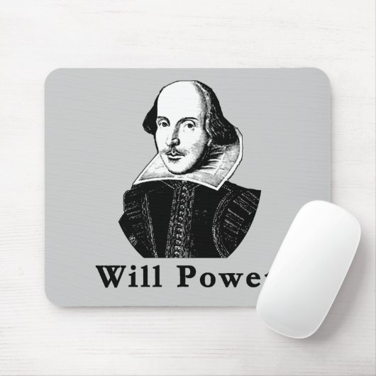 William Shakespeare WIRD POWER T-Shirts Mousepad (Mit Mouse)