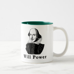 William Shakespeare WIRD POWER T-Shirts Zweifarbige Tasse
