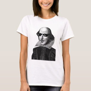 William Shakespeare with Shades Women's T-Shirt