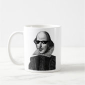 William Shakespeare with Sunglases Classic Kaffeetasse (Links)