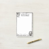 William Shakespeare Zeichne Post-it®-Anmerkungen 4 Post-it Klebezettel (Auf Schreibtisch)