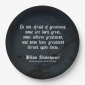 William Shakespeare Zitat - Greatness Pappteller (Vorderseite)