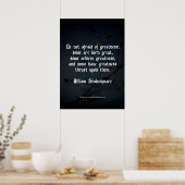 William Shakespeare Zitat - Größe Poster (Küche)