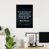 William Shakespeare Zitat - Größe Poster (Heimbüro)
