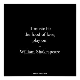 William Shakespeare Zitat - Liebe Poster