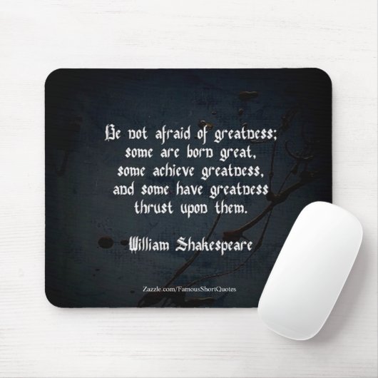William Shakespeare Zitat Mousepad (Mit Mouse)