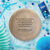 William Shakespeare Zitat - Teller aus Papier zur  (Party)