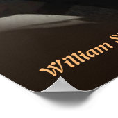 William Shakespeare Zitat über Feiglinge und Tod Poster (Ecke)