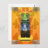 William Shakespeare Zitat zur romantischen LIEBE Postkarte (Vorne/Hinten)