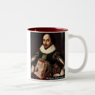 William Shakespeare Zweifarbige Tasse