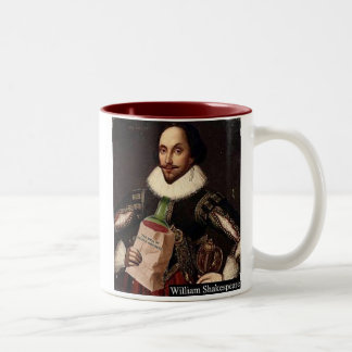 William Shakespeare Zweifarbige Tasse