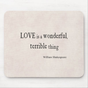 William- ShakespeareLiebe ist wunderbar und Mousepad