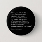 William Shakespeares "Hamlet" Button (Vorderseite)
