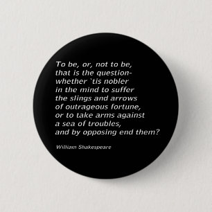 William Shakespeares "Hamlet" Button