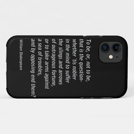William Shakespeares "Hamlet" Case-Mate iPhone Hülle (Rückseite (Horizontal))