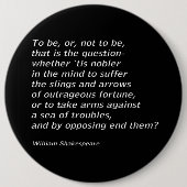 William Shakespeares "Hamlet"-Knopf Button (Vorderseite)