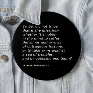 William Shakespeares "Hamlet"-Knopf Button