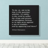 William Shakespeares "Hamlet" Leinwanddruck (Insitu (Holzboden))