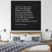 William Shakespeares "Hamlet" Leinwanddruck (Insitu (Schlafzimmer))