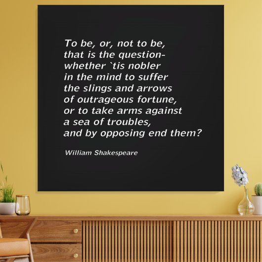 William Shakespeares "Hamlet" Leinwanddruck (Insitu (Wohnzimmer))