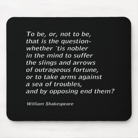 William Shakespeares "Hamlet" Mousepad (Vorne)