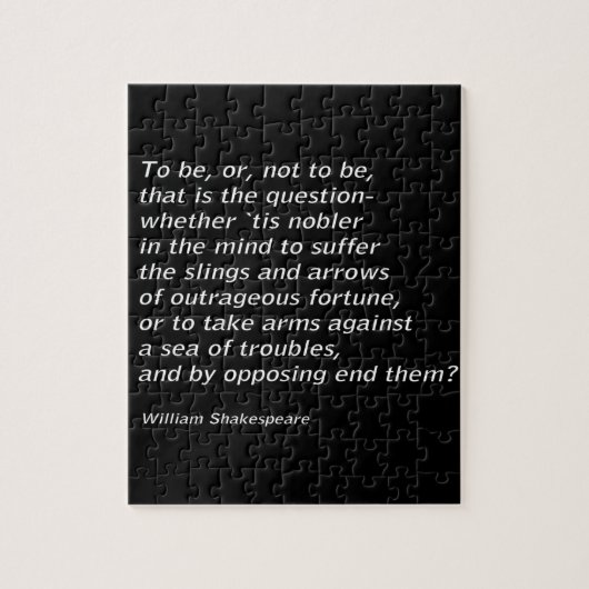 William Shakespeares `Hamlet` Puzzle (Vertikal)