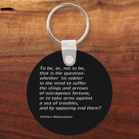 William Shakespeares "Hamlet" Schlüsselanhänger (Vorderseite)