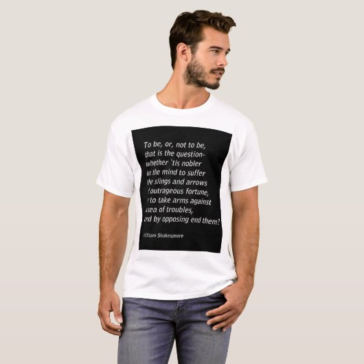 William Shakespeares "Hamlet" T-Shirt (Vorne ganz)