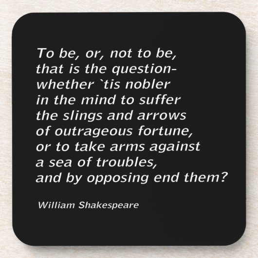 William Shakespeares "Hamlet" Untersetzer (Vorderseite)