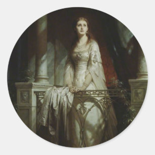 William Shakespeares Julia Runder Aufkleber