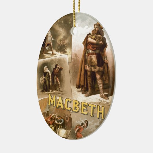 William Shakespeares Macbeth Keramik Ornament (Links)