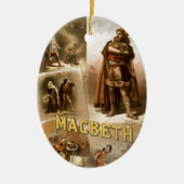 William Shakespeares Macbeth Keramik Ornament (Vorne)