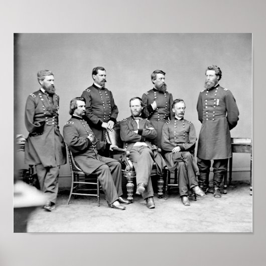 William Sherman und seine Generäle Poster (Vorne)
