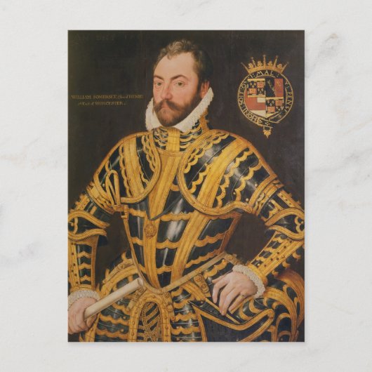 William Somerset 3rd Earl of Worcester Postkarte (Vorderseite)