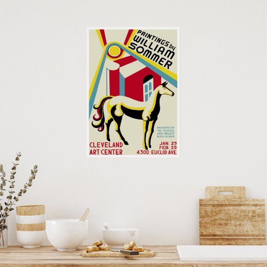 William Sommer Exhibition Poster (Küche)