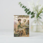 William Stephen Coleman: Die Tochter des Töpfers Visitenkarte (Stehend Vorderseite)