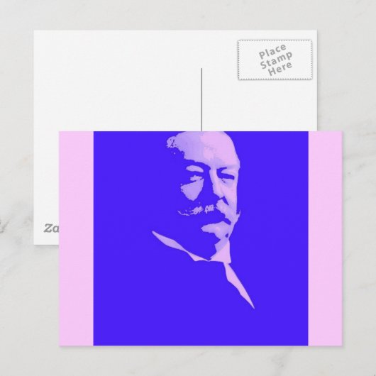 William Taft Postkarte (Vorne/Hinten)