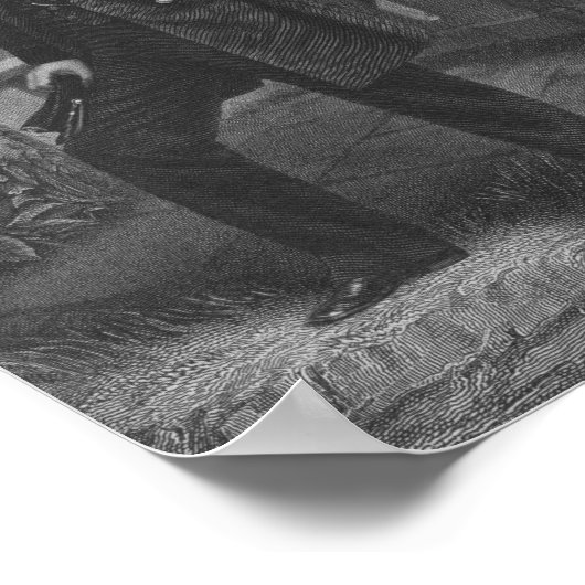 William Tecumseh Sherman Graved Portrait Poster (Ecke)