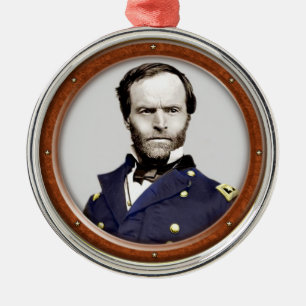 William Tecumseh Sherman Silbernes Ornament