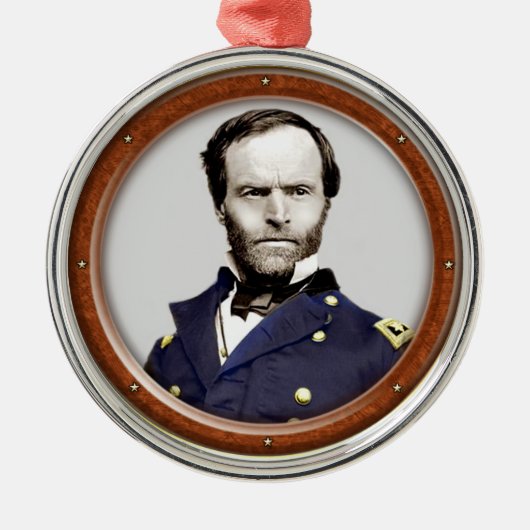 William Tecumseh Sherman Silbernes Ornament (Vorne)