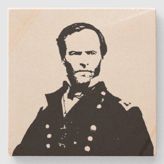 William Tecumseh Sherman Stone Untersetzer (Vorderseite)