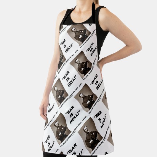 William Tecumseh Sherman War Is Hell Quote Schürze (InSitu)